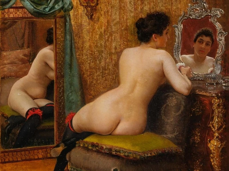 1848-Georges Croegaert - Donna alla toilette